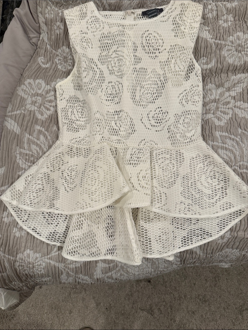 Gracia Lace Peplum Blouse